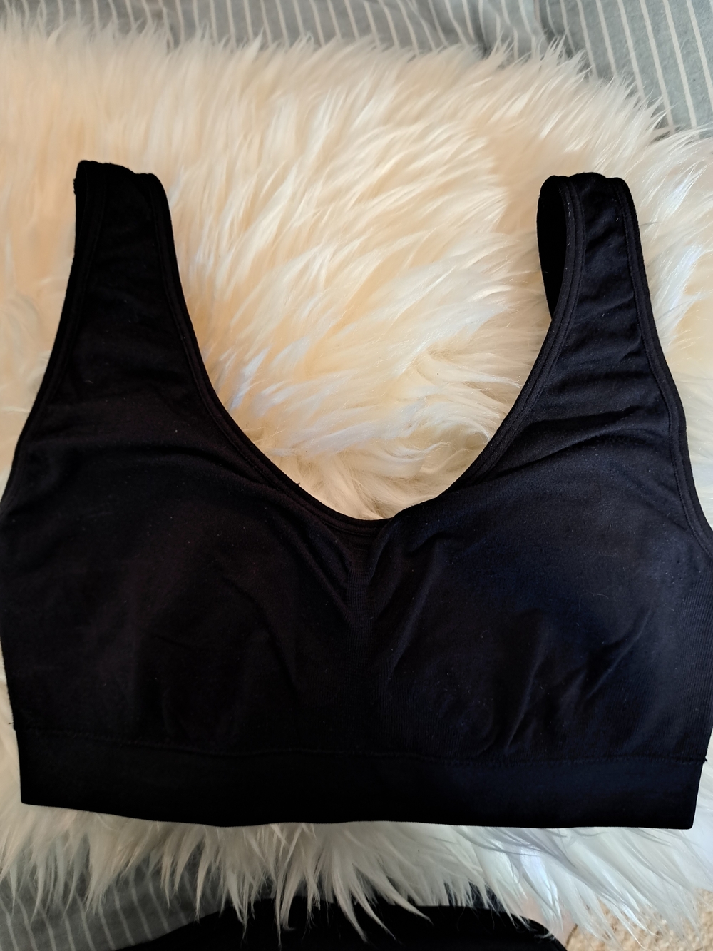 Jockey Black Wireless Seamless Sports Bralette
